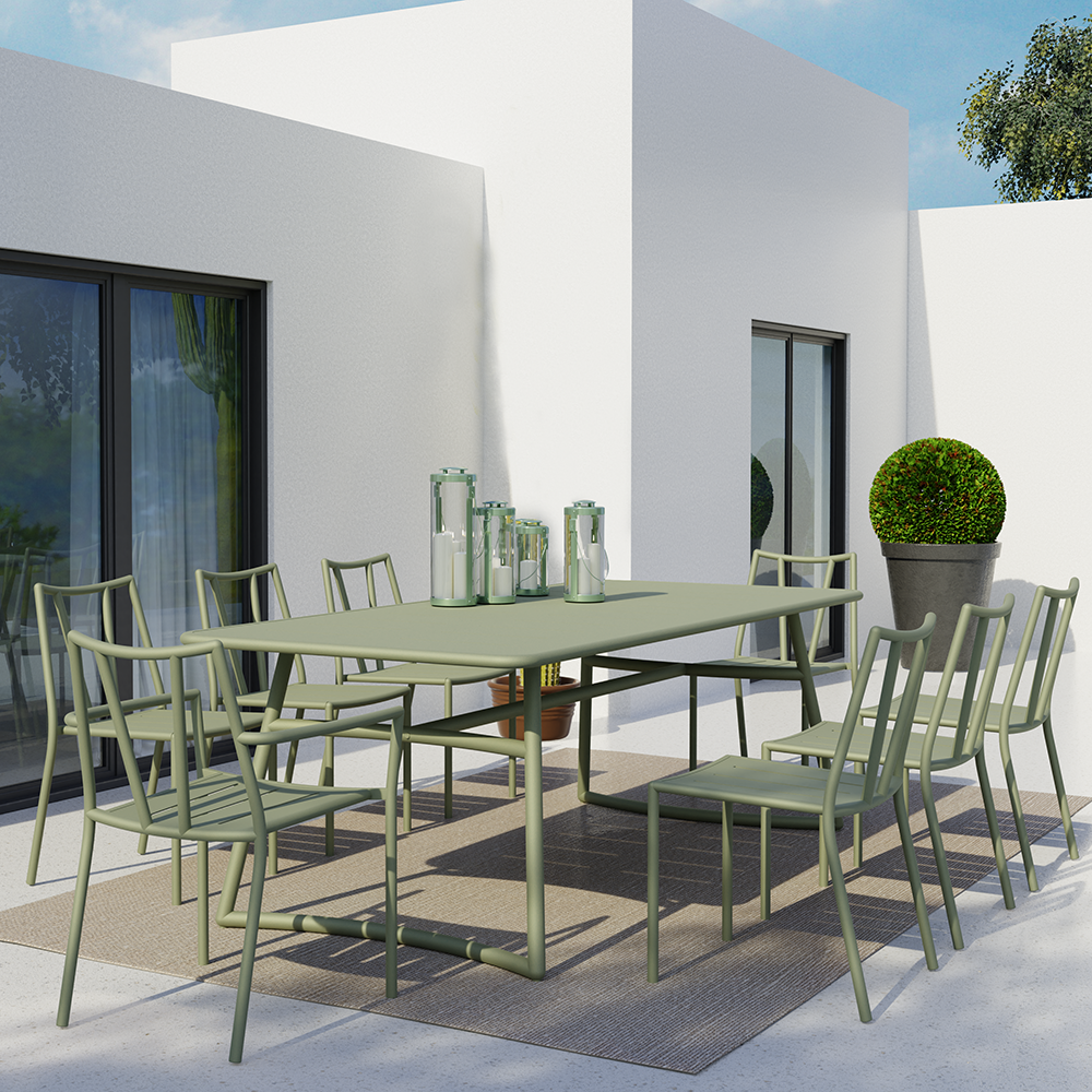 Outdoor Furniture Dining Set - Outdoor Garden Outside Furniture 6 Seat