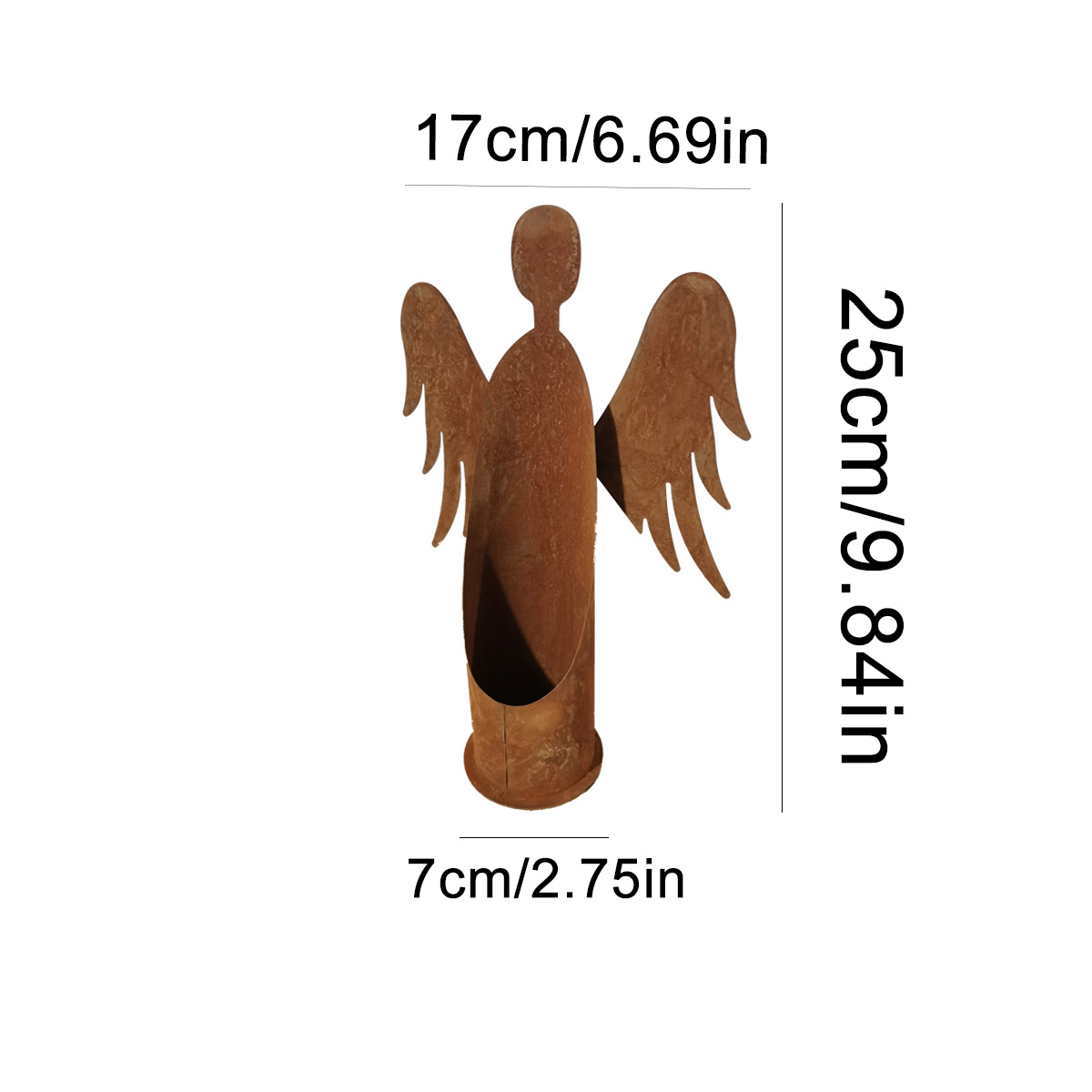 1Pc Iron Garden Sculpture, Vin - Outdoor Furniture Vintage recensione e prezzo