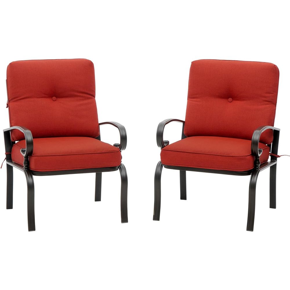 Red Outdoor Patio Bistro Chair - Outdoor Furniture Dining Set recensione e prezzo