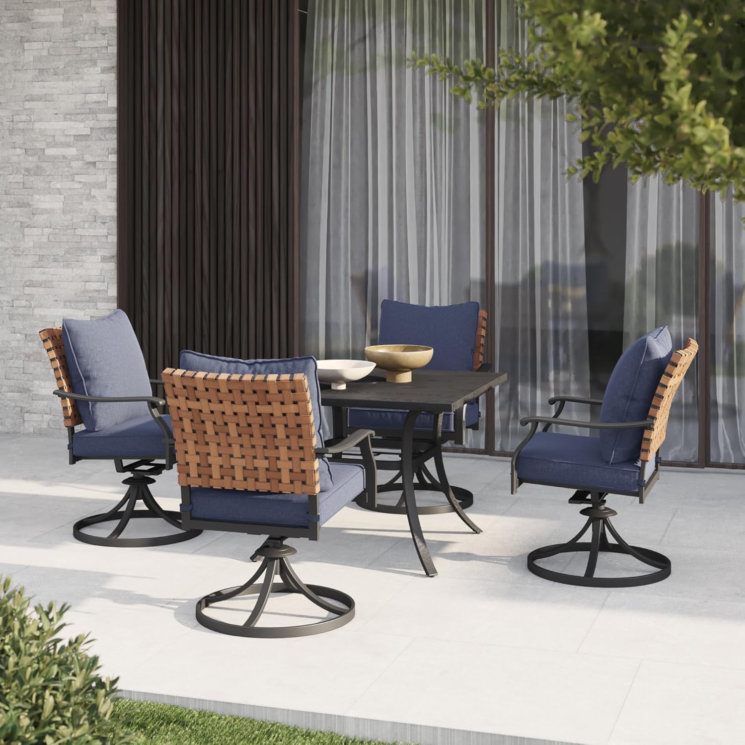 5-Piece Outdoor Dining Set, 4  - Outdoor Furniture Dining Set recensione e prezzo