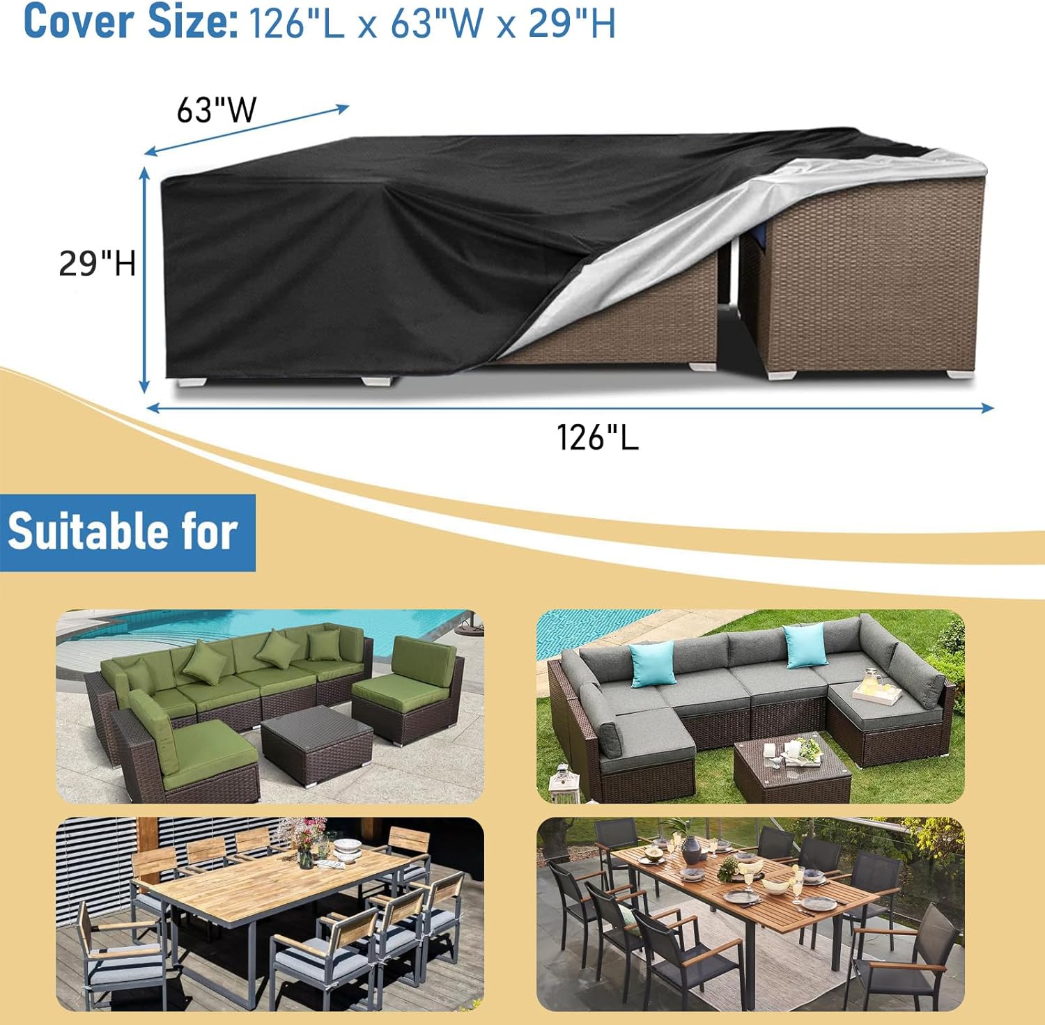 Heavy Duty Waterproof Patio Fu - Outdoor Furniture Heavy recensione e prezzo
