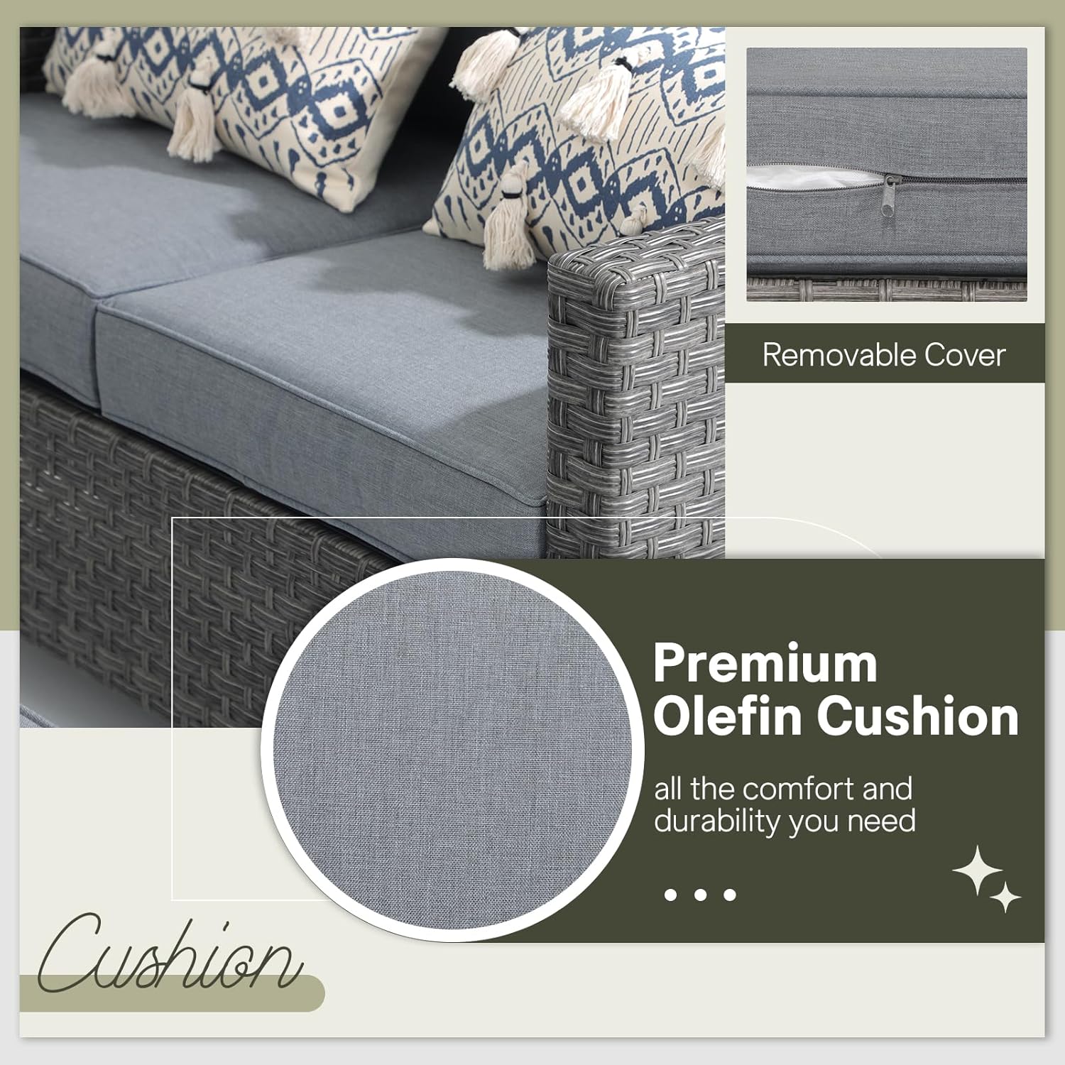 6pcs Grey PE Rattan Outdoor Se - Outdoor Furniture Dining Set recensione e prezzo