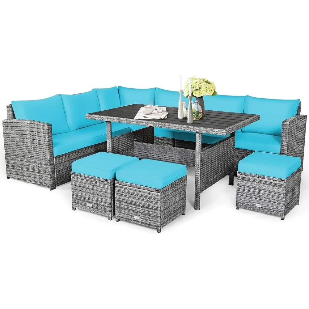 Turquoise Outdoor Sectional So - Outdoor Furniture Dining Set recensione e prezzo