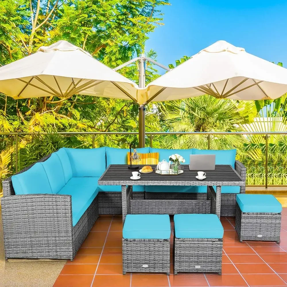 Turquoise Outdoor Sectional So - Outdoor Furniture Dining Set recensione e prezzo