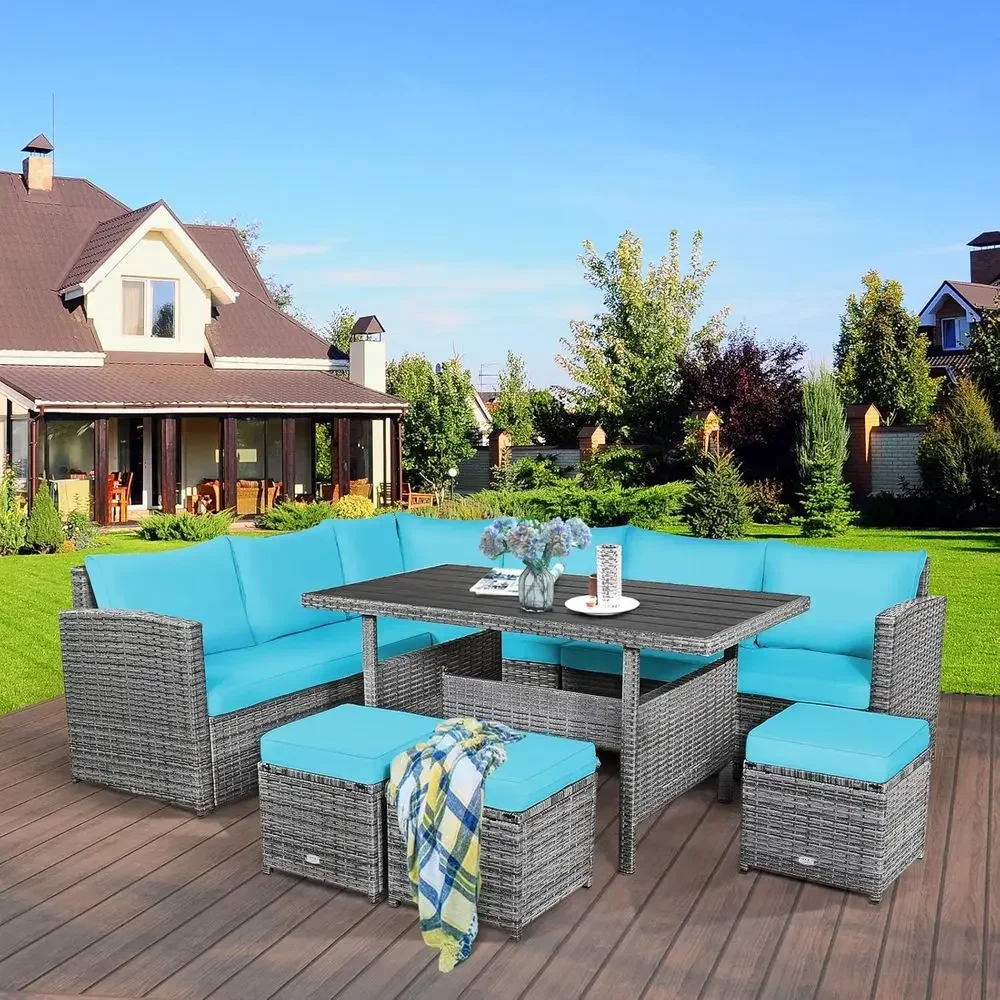 Turquoise Outdoor Sectional So - Outdoor Furniture Dining Set recensione e prezzo