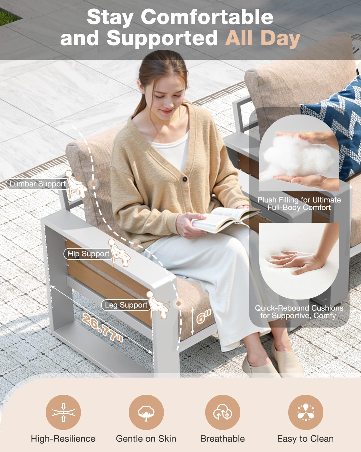 Aluminum Patio Furniture Set,  - Outdoor Furniture Japanese Style recensione e prezzo