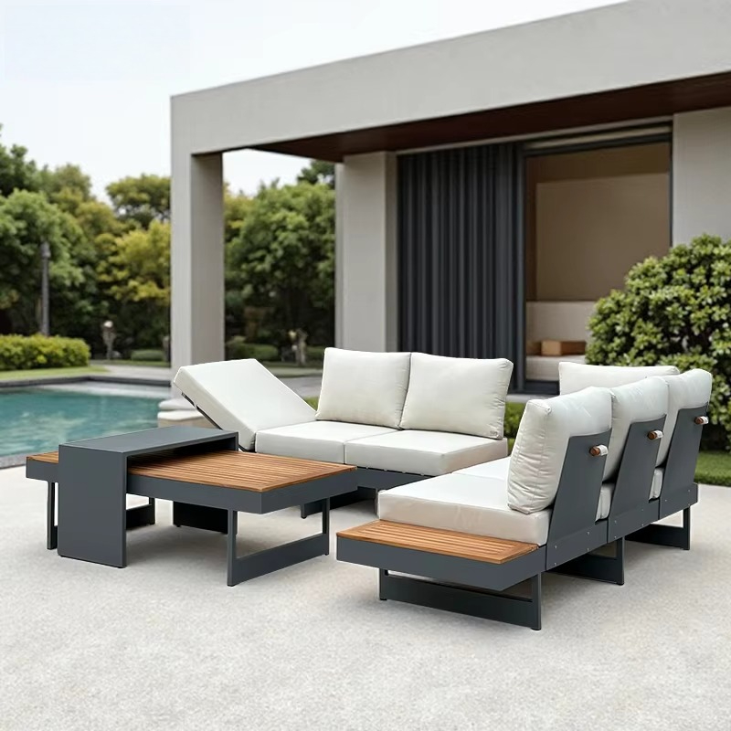 Modern Outdoor Teak Sofa Set G - Outdoor Furniture Japanese Style recensione e prezzo