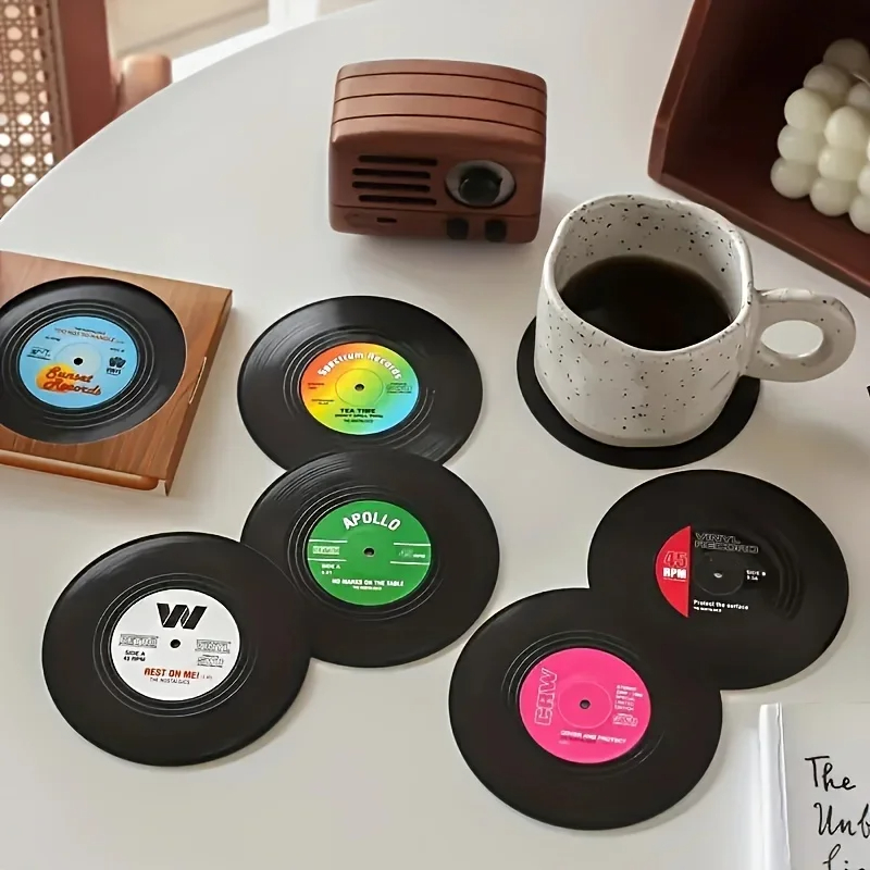 6/12pcs Vintage Mug Coaster Co - Outdoor Furniture Vintage recensione e prezzo