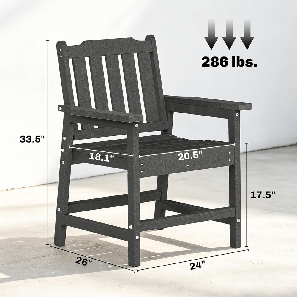 Durable HDPE 2-Piece Patio Din - Outdoor Furniture Dining Set recensione e prezzo