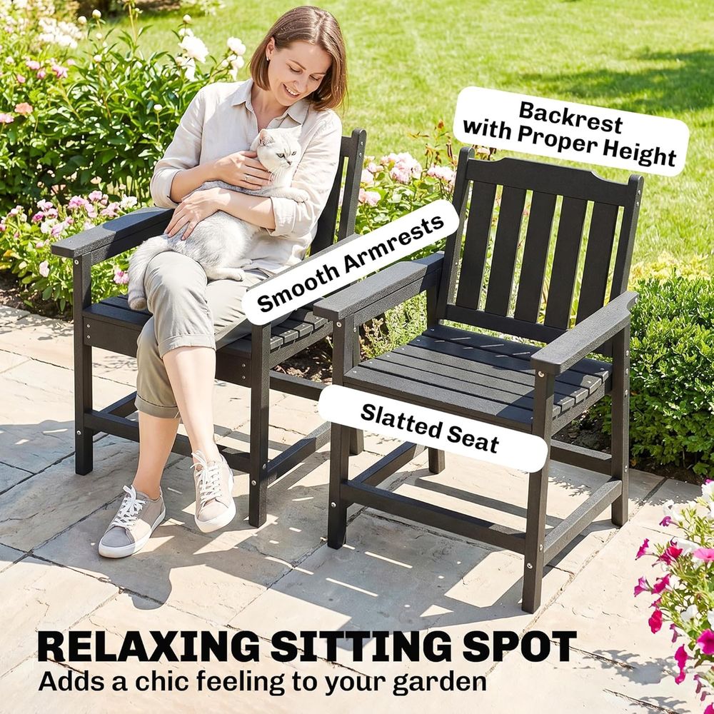 Durable HDPE 2-Piece Patio Din - Outdoor Furniture Dining Set recensione e prezzo