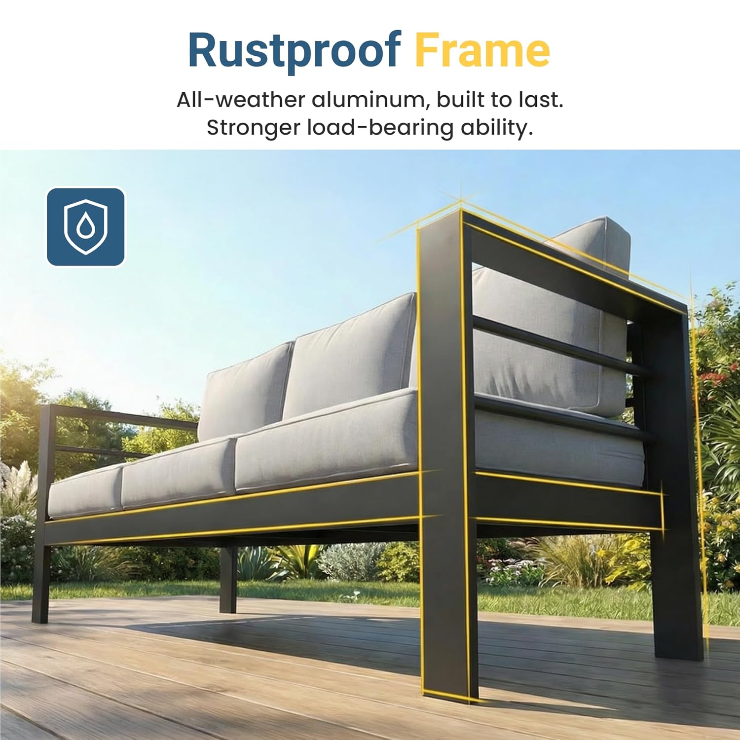 Aluminum Patio Furniture Set f - Outdoor Furniture Japanese Style recensione e prezzo