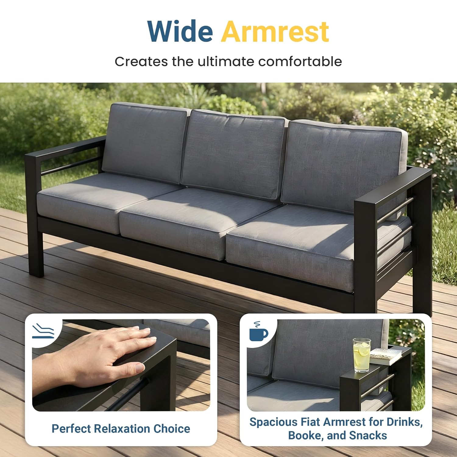 Aluminum Patio Furniture Set f - Outdoor Furniture Japanese Style recensione e prezzo