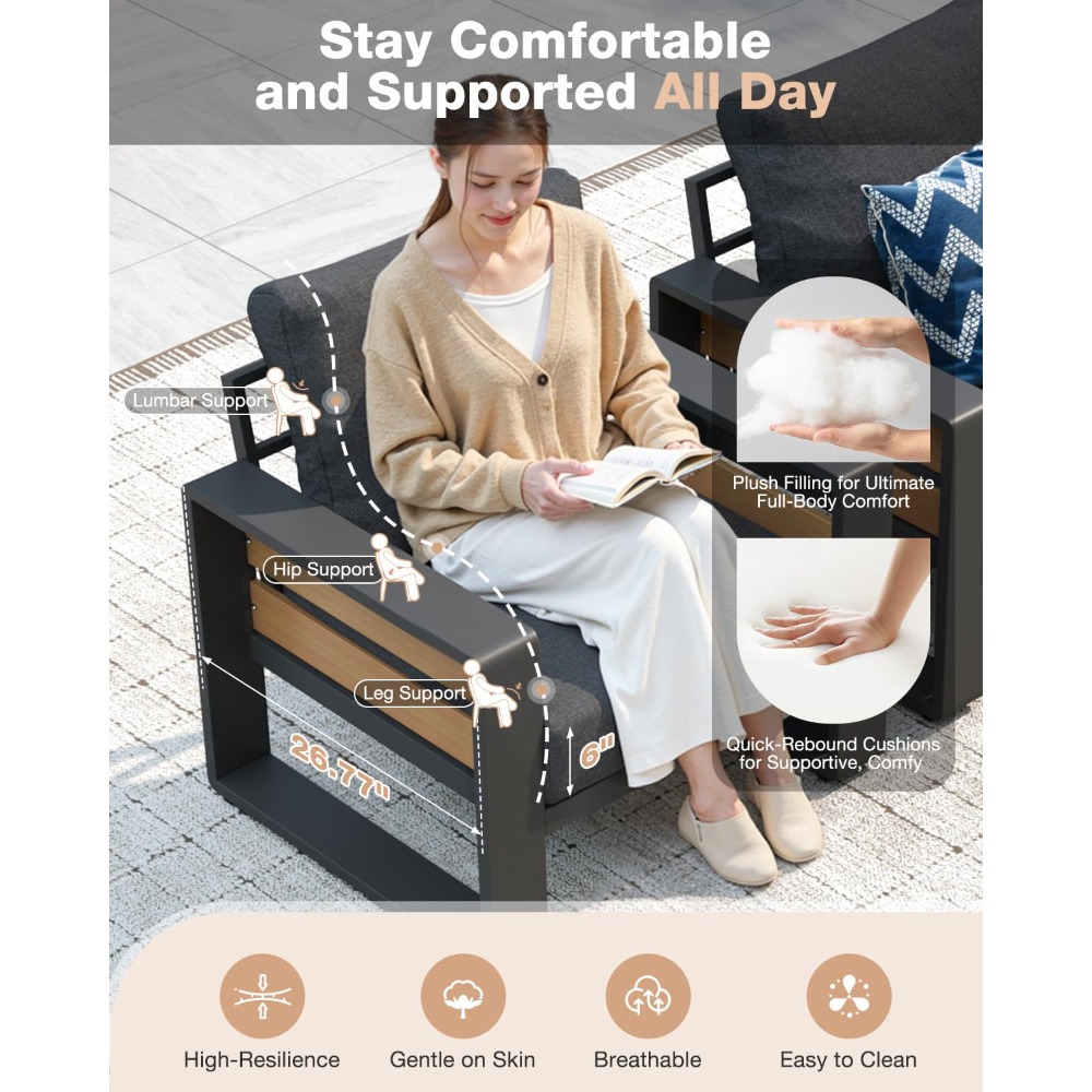 Aluminum Patio Furniture Set,  - Outdoor Furniture Japanese Style recensione e prezzo