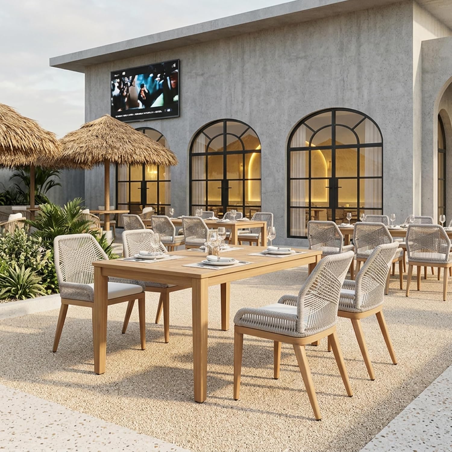 Modern Aluminum Outdoor Dining - Outdoor Furniture Dining Set recensione e prezzo