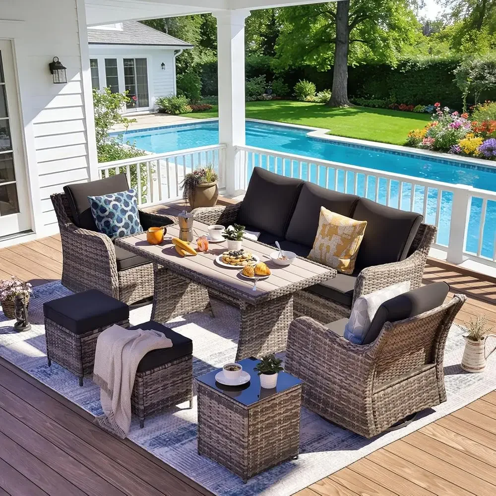 7-Piece Outdoor Patio Furnitur - Outdoor Furniture Dining Set recensione e prezzo