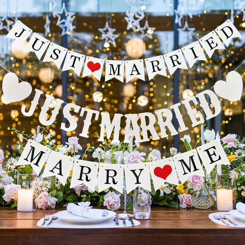 White Just Married Paper Garla - Outdoor Furniture Vintage recensione e prezzo