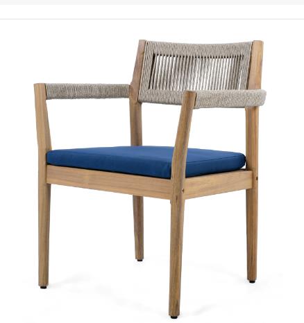 Braided Acacia Wood Outdoor Di - Outdoor Furniture Dining Set recensione e prezzo