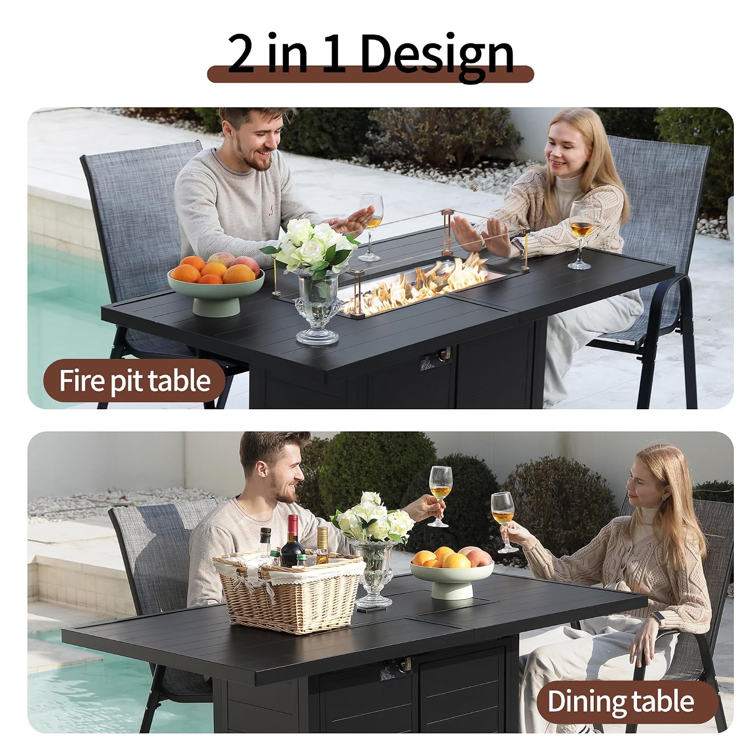 7 Pieces Patio Furniture Set w - Outdoor Furniture Dining Set recensione e prezzo