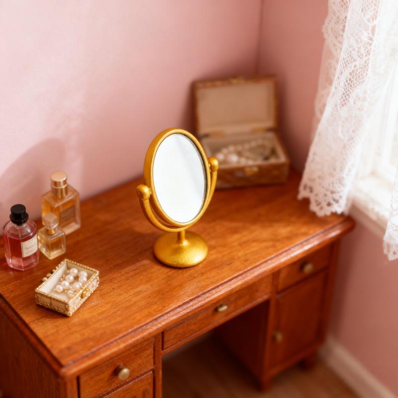 1Pcs Miniature Retro Mirror Dr - Outdoor Furniture Vintage recensione e prezzo