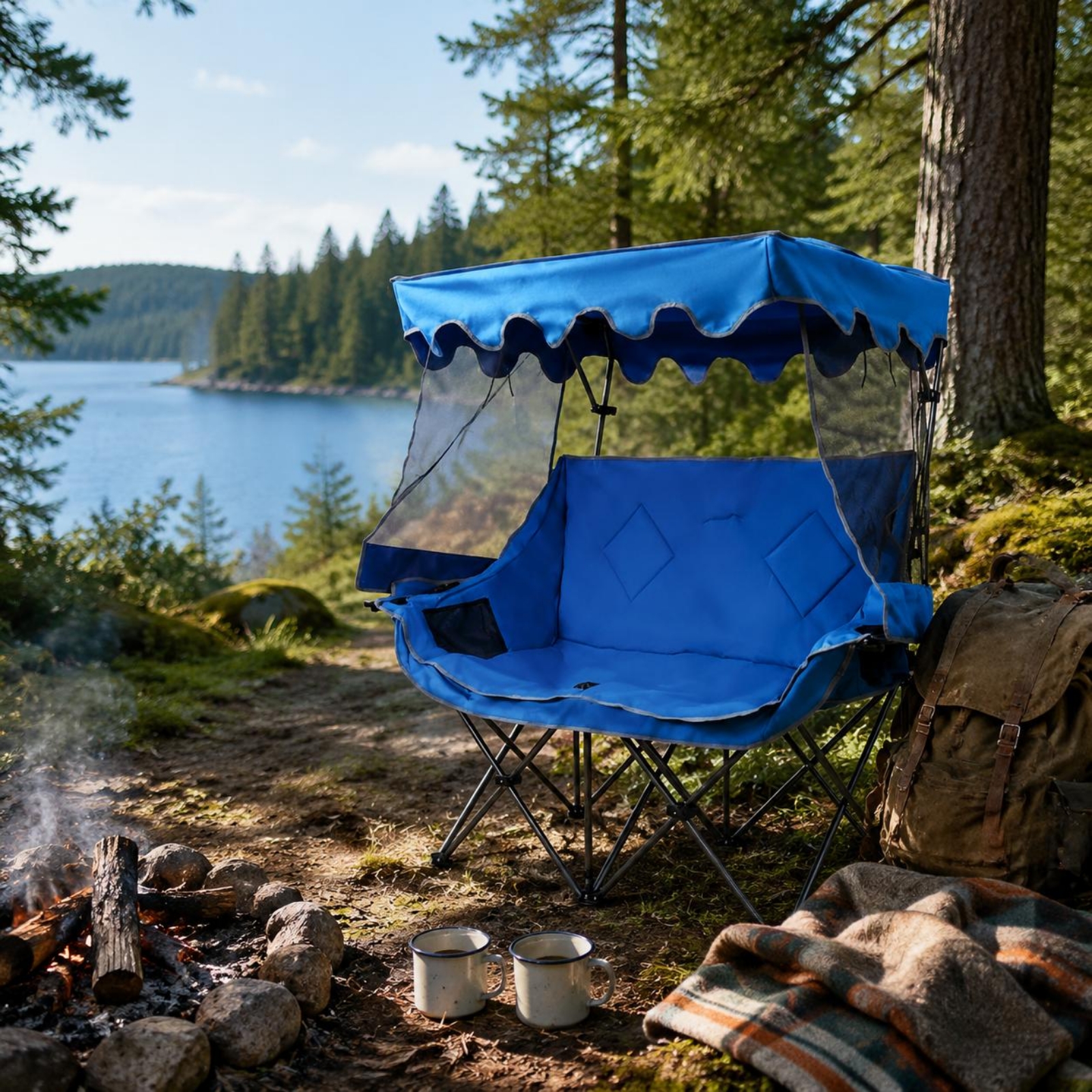 Camping Chair with Canopy Heav - Outdoor Furniture Heavy recensione e prezzo
