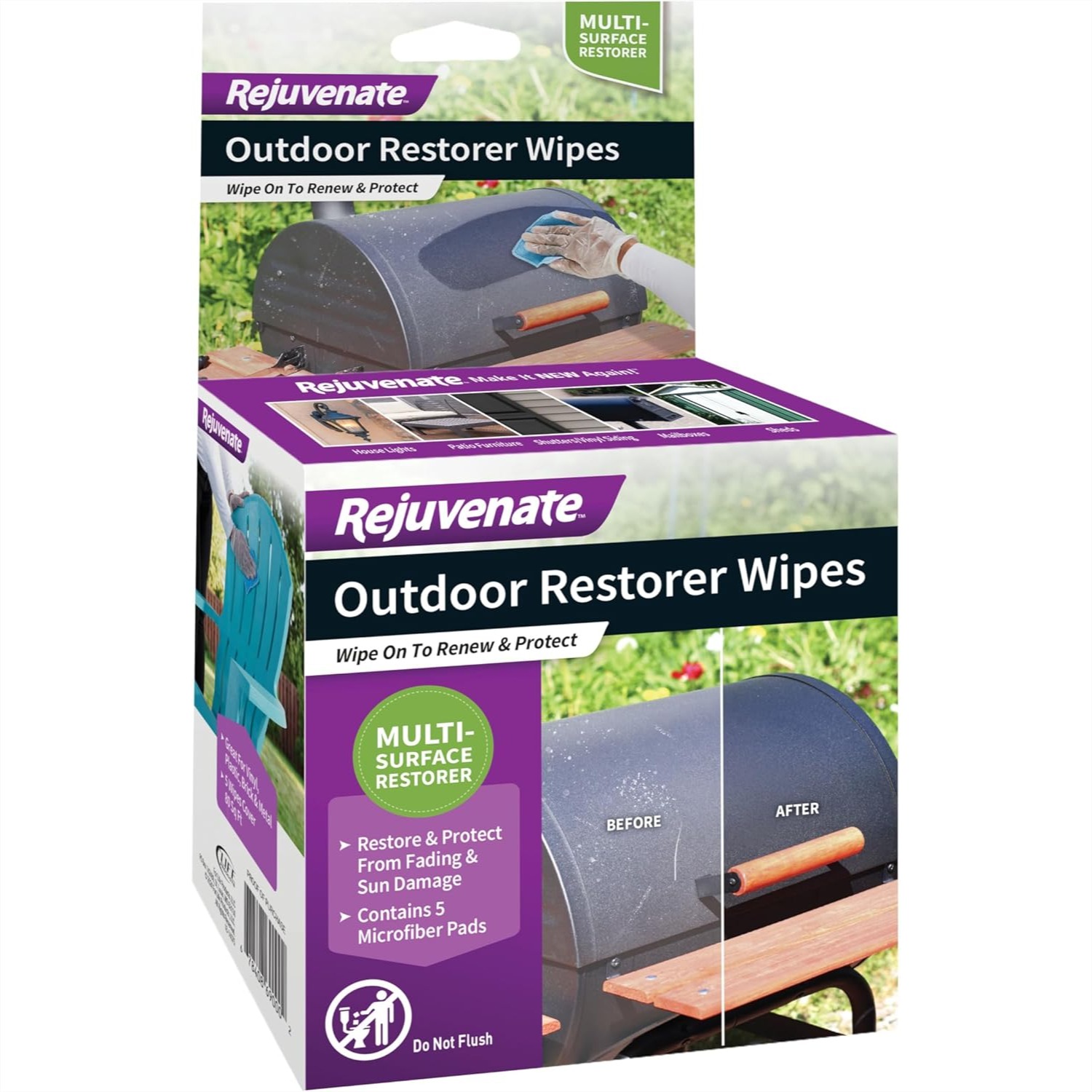 Outdoor Restorer Wipes, 5 Coun - Outdoor Furniture Restoration recensione e prezzo