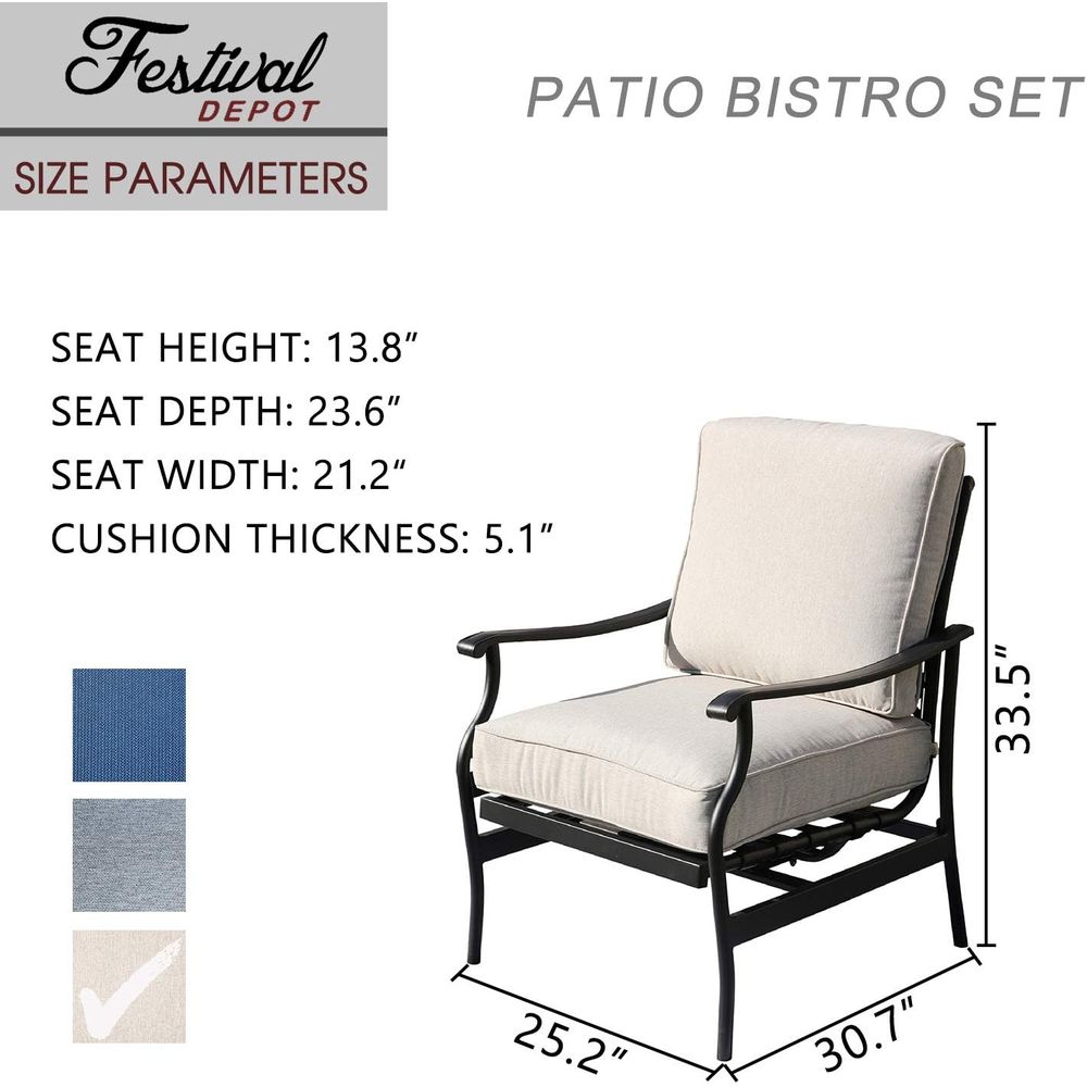 Outdoor Patio Bistro Armrest C - Outdoor Furniture Dining Set recensione e prezzo