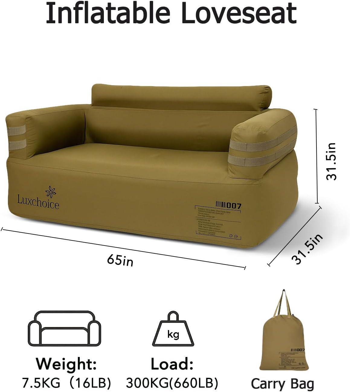 Portable Inflatable Couch for  - Outdoor Furniture Heavy recensione e prezzo