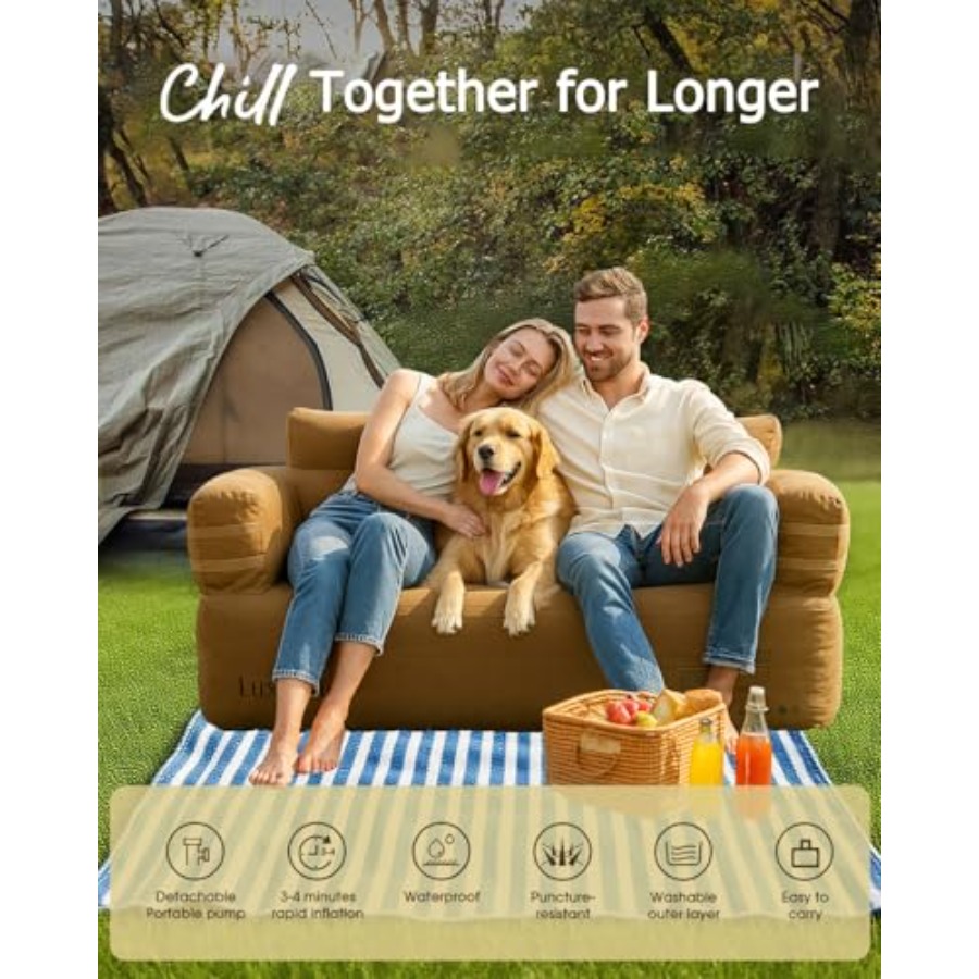 Portable Inflatable Couch for  - Outdoor Furniture Heavy recensione e prezzo