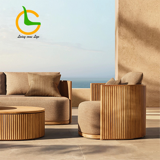 Luxury L-shaped Teak Wood Outd - Outdoor Furniture Japanese Style recensione e prezzo