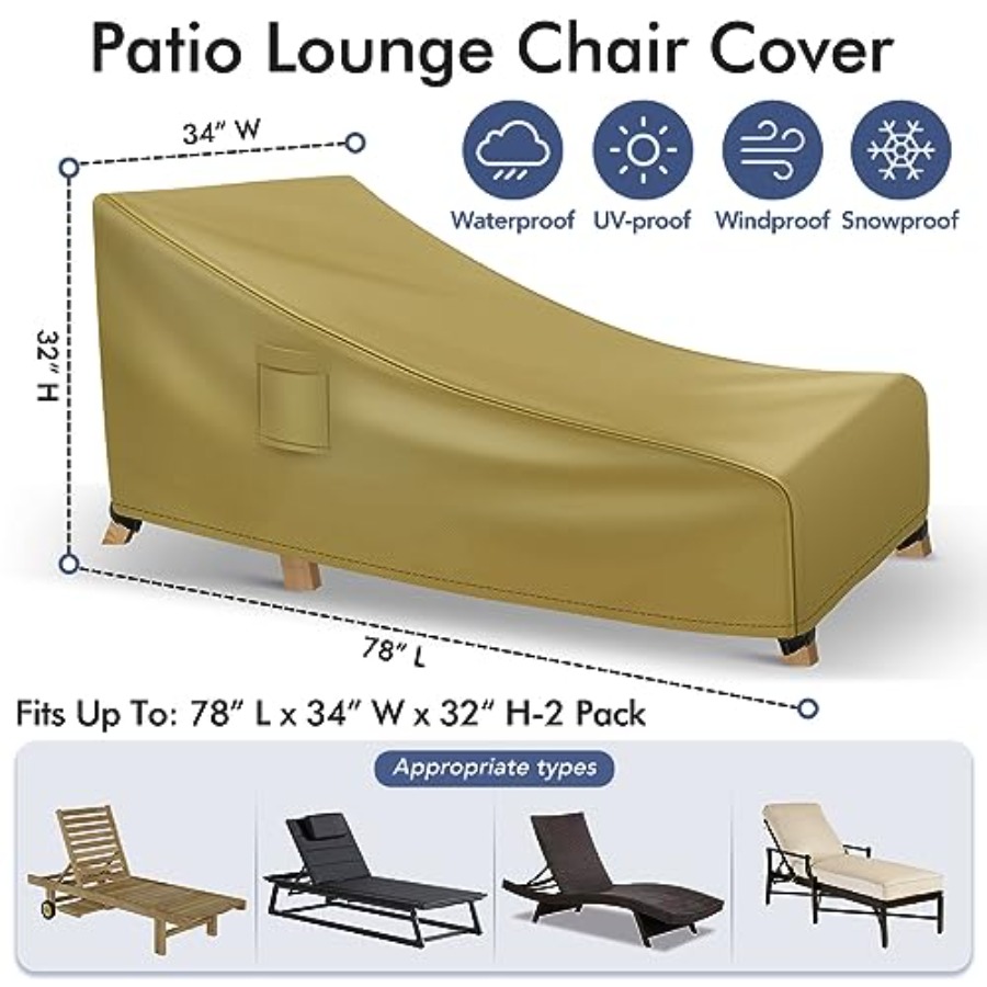 Chaise Lounge Covers Outdoor W - Outdoor Furniture Heavy recensione e prezzo
